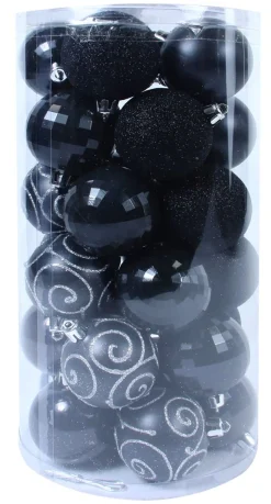 ohgreen Kerstballen|Kerstbal zwart (30sts)