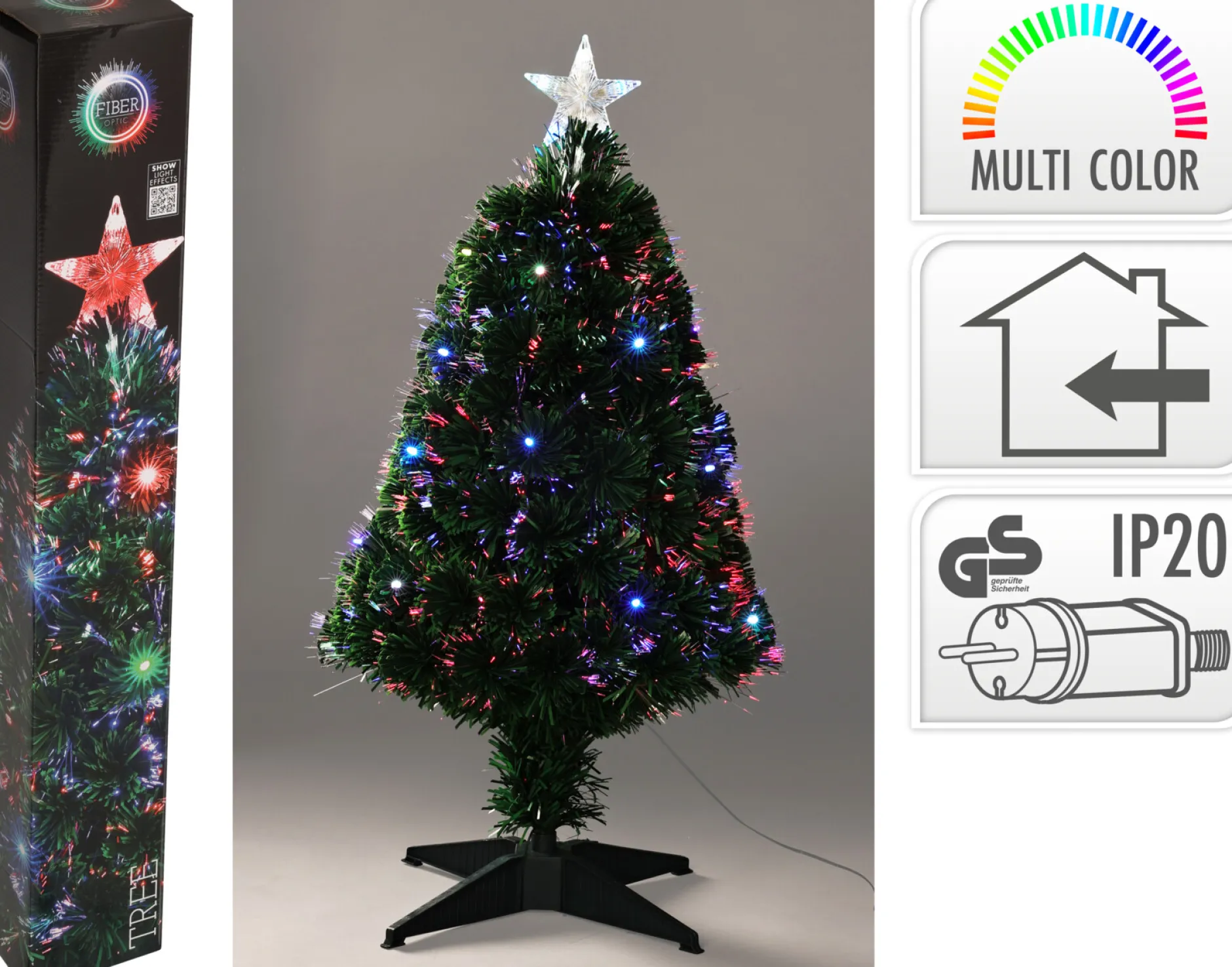 ohgreen Deco Verlichting Binnen|Kerstboom 90cm fiber optic