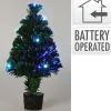 ohgreen Deco Verlichting Binnen|Kerstboom 45cm fiber optic