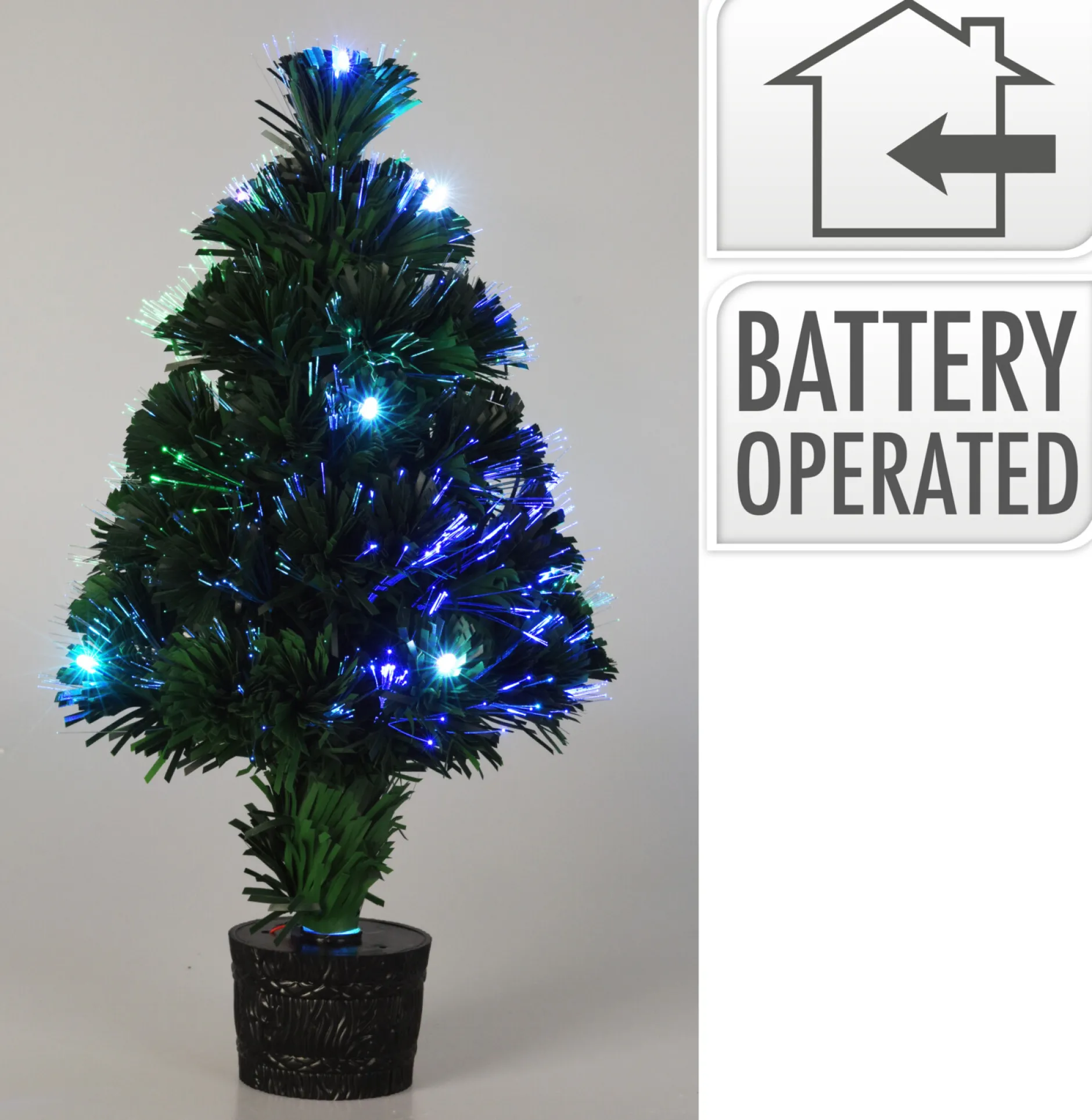 ohgreen Deco Verlichting Binnen|Kerstboom 45cm fiber optic