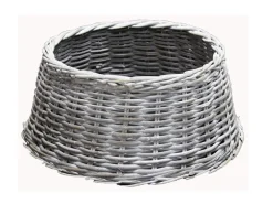 ohgreen Kerstbomen|Kerstboomhuls rotan white wash d75h20cm