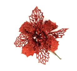 ohgreen Kerstornamenten|Kerstster op clip kerstrood