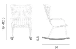ohgreen Tuinmeubelen|Kit folio rocking bianco