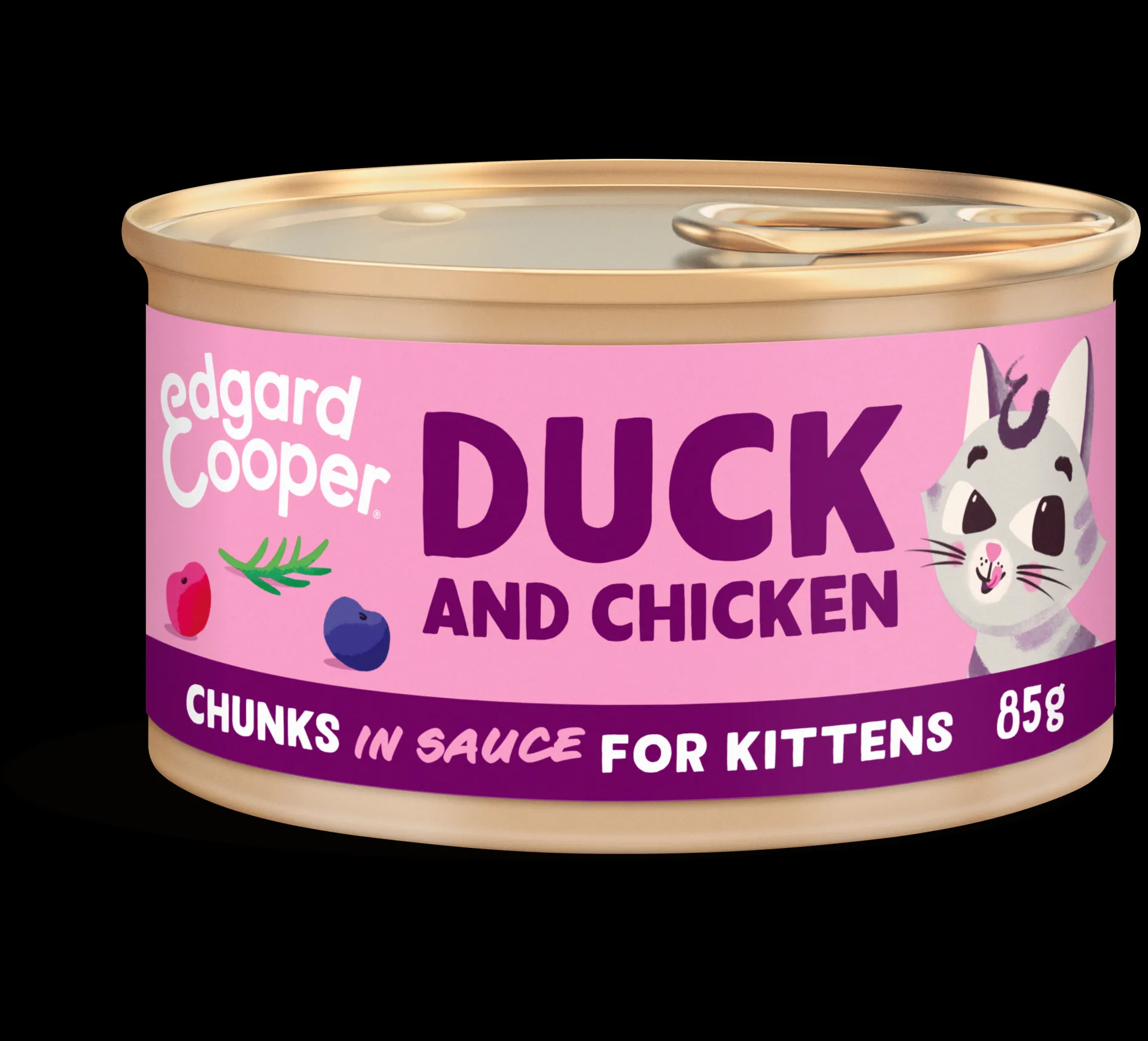 ohgreen Kat Voeding|Kitten eend&kip in saus 85g