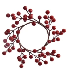 ohgreen Kerstdecoratie|Kleine bessenkrans rood
