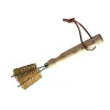 ohgreen Accessoires En Onderhoud|Ecocheques|2-koppige roosterborstel uit koper en rubberhout 23cm FSC 100%