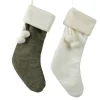 ohgreen Thema Cosy|Kerstdecoratie|Kous polyester fluweel