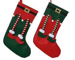 ohgreen Thema Holiday|Kerstdecoratie|Kous vilt elfenbeentjes