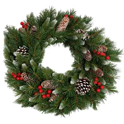 ohgreen Kerstkransen En Guirlandes Kunststof|Krans met kunstrgoen