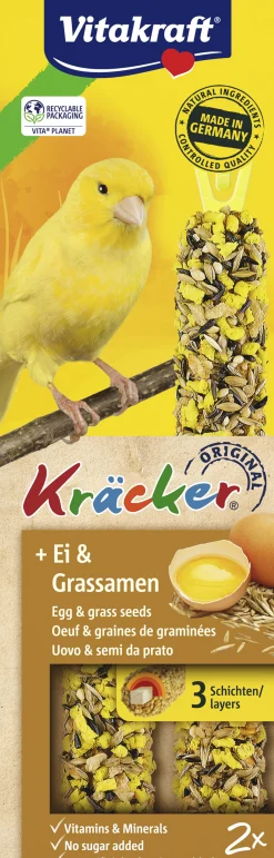 ohgreen Vogels Voeding|Kräcker® ei & graszaad| 2stuks| kanaries