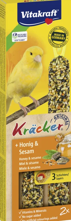 ohgreen Vogels Voeding|Kräcker® honing & sesam| 2stuks| kanaries