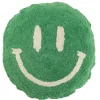 ohgreen Sfeermakers|Kussen smiley getuft katoen groen/wit