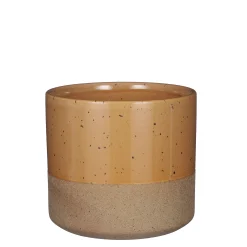 ohgreen Potten En Vazen|Lago pot rond bruin - h16,5xd18cm