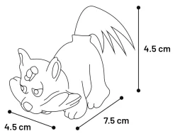 ohgreen Speelgoed|Latex dier met touw 8cm display