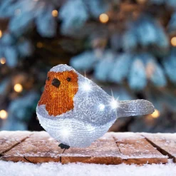 ohgreen Deco Verlichting Buiten|Led roodborstje acryl