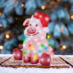 ohgreen Deco Verlichting Buiten|Led varken acryl steady