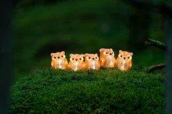 ohgreen Deco Verlichting Buiten|Lichtsnoer 5 acryl uilen 5m 40led warmwit voor buiten