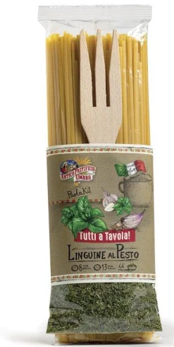 ohgreen Voeding|Linguine al pesto + vork giftset