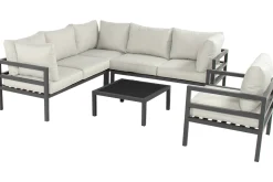 ohgreen Tuinmeubelen|Mallorca loungeset licht grijs