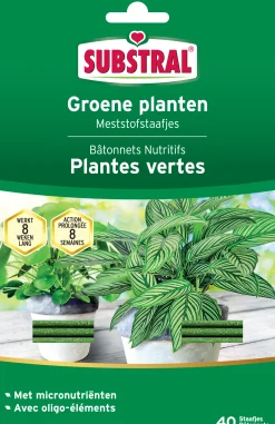 ohgreen Meststoffen|Ecocheques|Meststofstaafjes voor groene planten 40 stuks