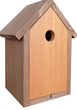 ohgreen Voederhuisjes En Aanverwanten|Mezenkast 19,5x13x27 dubbel dak bruin