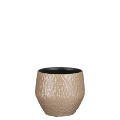 ohgreen Potten En Vazen|Morris pot rond taupe - h15xd17cm