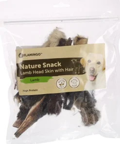 ohgreen Hond Voeding|Nature snack schaapshoofdhuid met haar 200gr