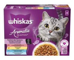 ohgreen Kat Voeding|Natvoer voor katten |whiskas aromatic fusion selection 12x85g
