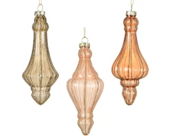 ohgreen Thema Cosy|Kerstornamenten|Ornament glas lijnen glitters