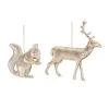 ohgreen Kerstornamenten|Ornament set hert en eekhoorn