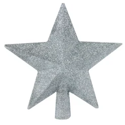 ohgreen Kerstornamenten|Piek ster glitter lichtblauw