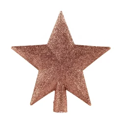 ohgreen Kerstornamenten|Piek ster glitter oudroze