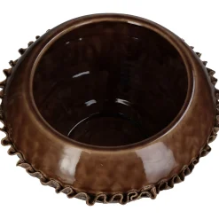 ohgreen Potten En Vazen|Planter fijn aardewerk bruin 31.5x31.5x20cm