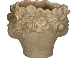 ohgreen Potten En Vazen|Planter gezicht beton goud