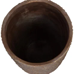 ohgreen Potten En Vazen|Planter paardebloem beton goud 18x18x30cm