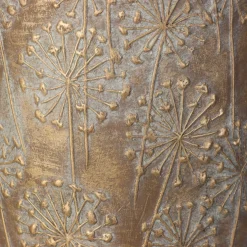 ohgreen Potten En Vazen|Planter paardebloem beton goud 21x21x40cm