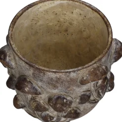 ohgreen Potten En Vazen|Planter paddestoel beton bruin 18.5x18.5x14.5cm