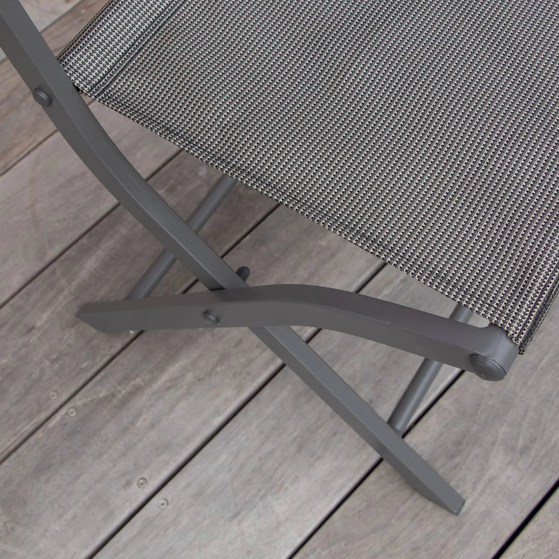 ohgreen Tuinmeubelen|Plooistoel Modulo grijs antraciet