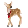 ohgreen Kerstdecoratie|Pluizige kerstbambi met strik