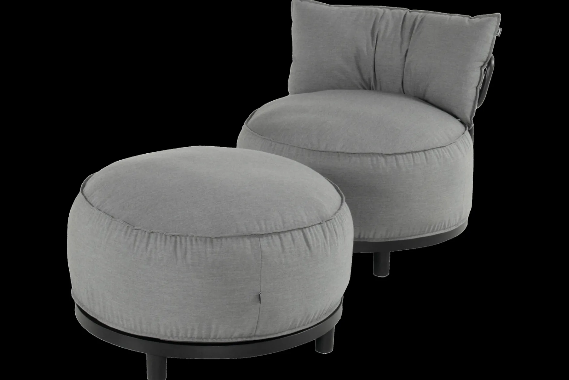 ohgreen Tuinmeubelen|Poef/voetbank Emma rond