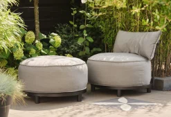 ohgreen Tuinmeubelen|Poef/voetbank Emma rond