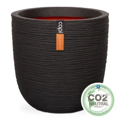 ohgreen Kunststof|Ecocheques|Pot bol rib 43x41 zwart