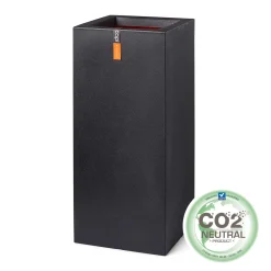 ohgreen Kunststof|Ecocheques|Pot rechthoek 36x36x79 zwart