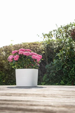 ohgreen Kunststof|Ecocheques|Pot Respect met reservoir 30x30h27 wit