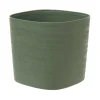 ohgreen Kunststof|Ecocheques|Pot Respect met reservoir 25x25h21 groen-grijs