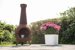 ohgreen Kunststof|Ecocheques|Pot Respect met reservoir40x40h30 wit