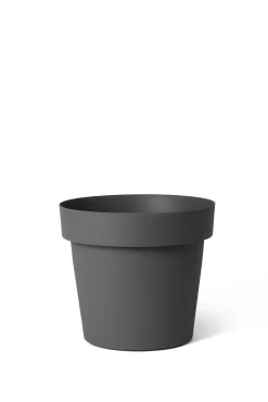 ohgreen Kunststof|Ecocheques|Pot rond happy 20 cm antraciet