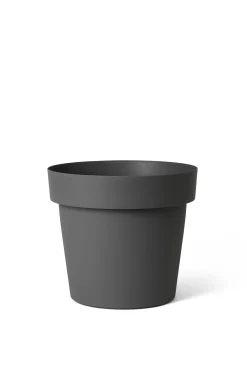 ohgreen Kunststof|Ecocheques|Pot rond happy 25 cm antraciet