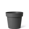 ohgreen Kunststof|Ecocheques|Pot rond happy 30h 23 cm antraciet