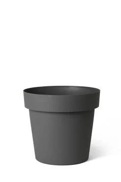 ohgreen Kunststof|Ecocheques|Pot rond happy 35h 29 cm antraciet